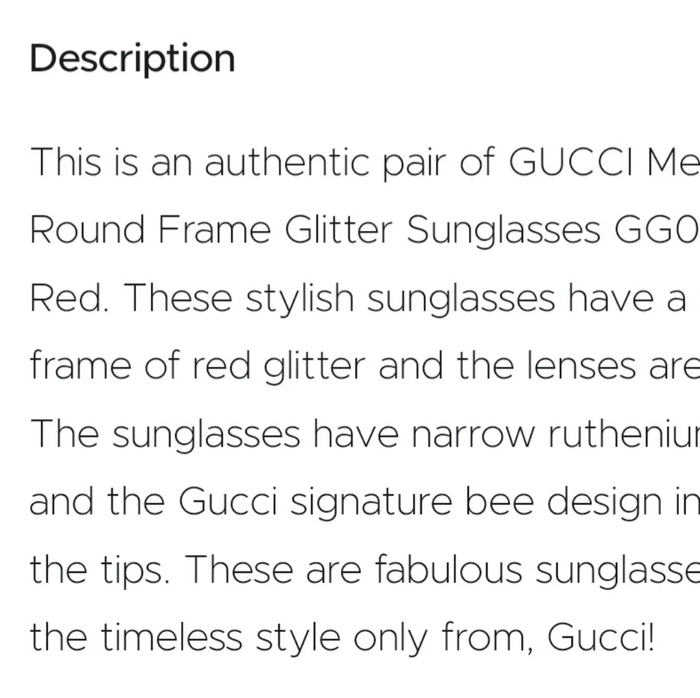 Gucci round frame glitter sunglasses - Picture 8 of 8